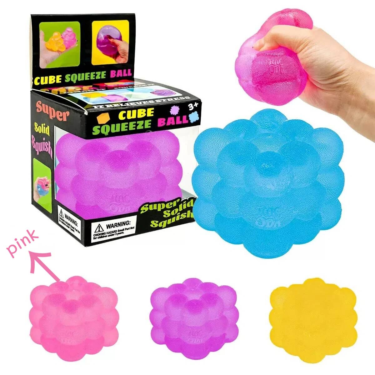 Nice Cube Translucent Slow Rising Stress Relief Squeeze Toy