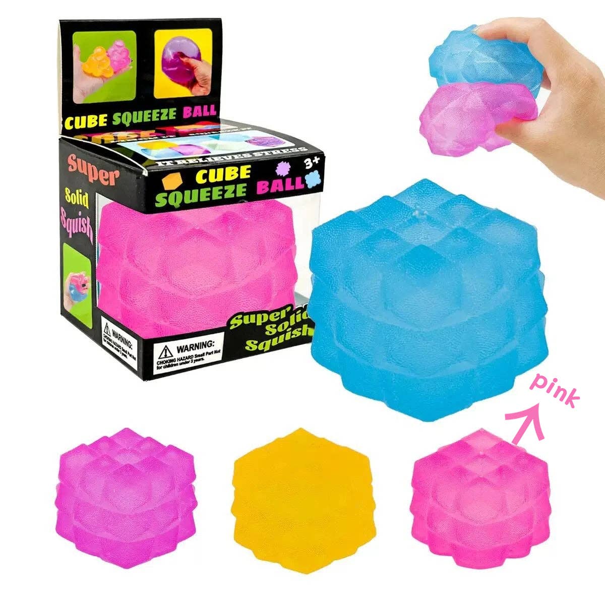 Nice Cube Translucent Slow Rising Stress Relief Squeeze Toy