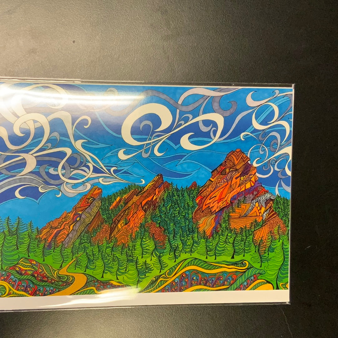 The Flatirons Greeting Cards By Phil Lewis