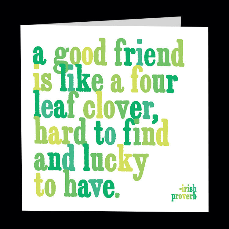 four leaf clover card