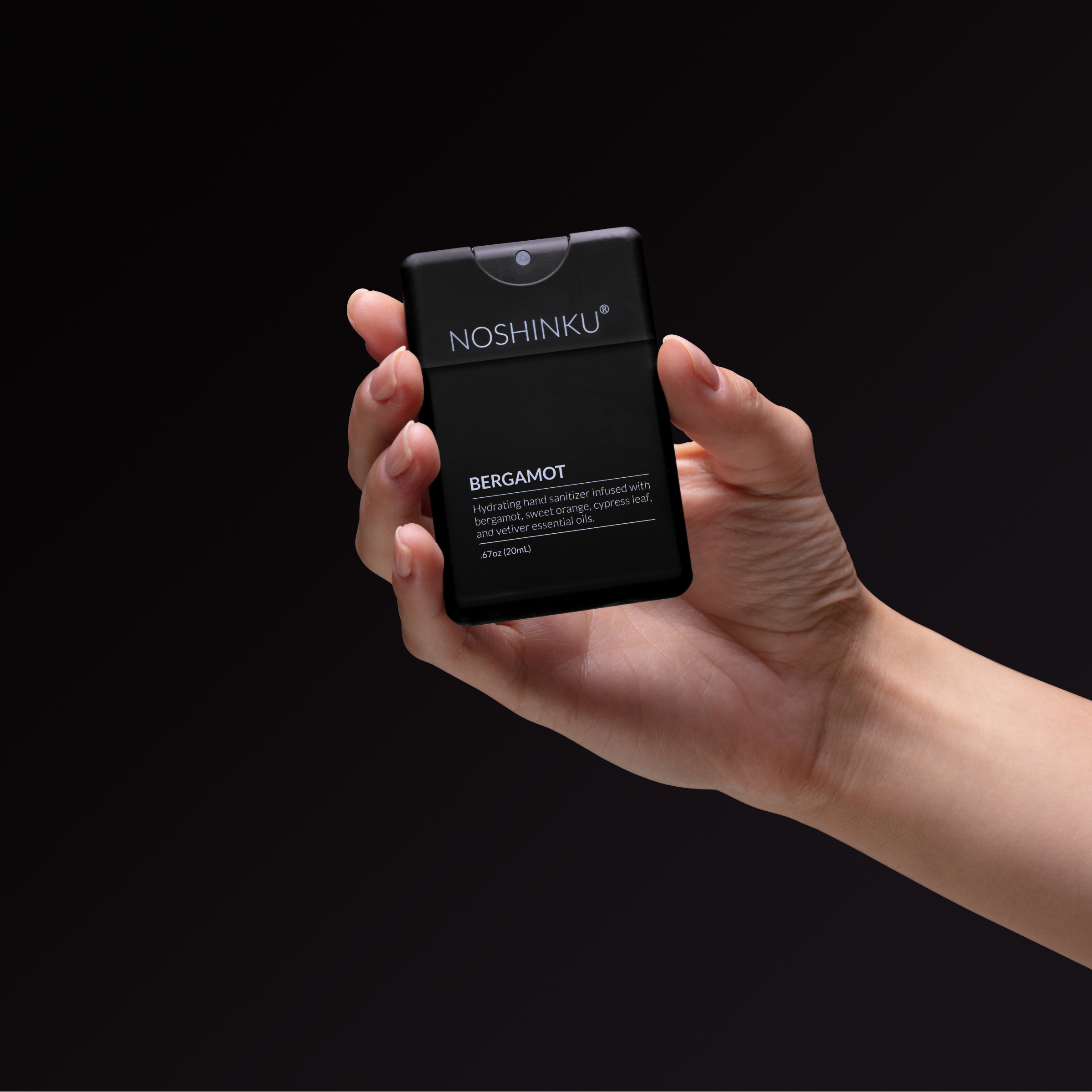 REFILLABLE Bergamot Ultra-Moisturizing Pocket Hand Sanitizer