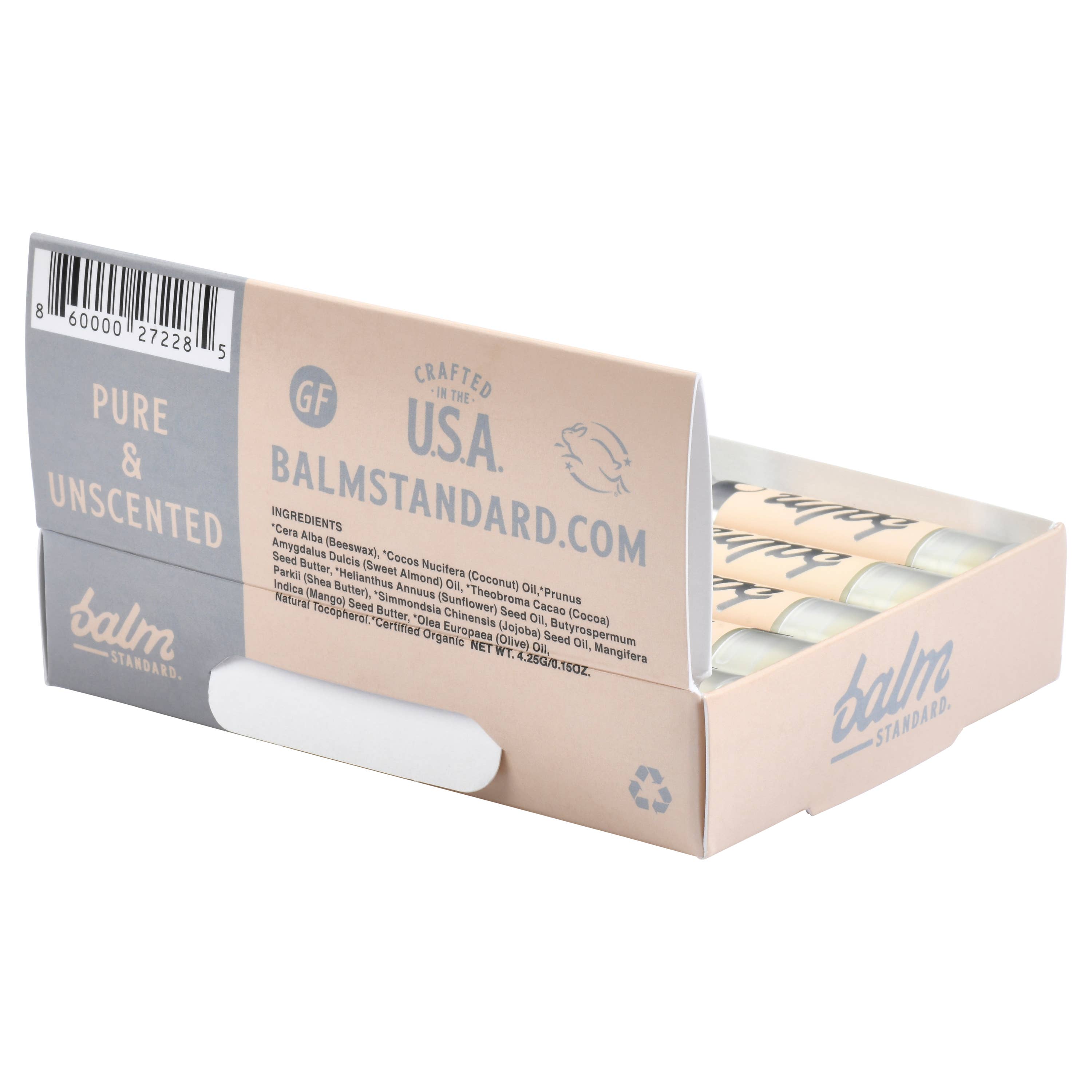 Pure & Unscented Lip Balm 20 Unit Display Box