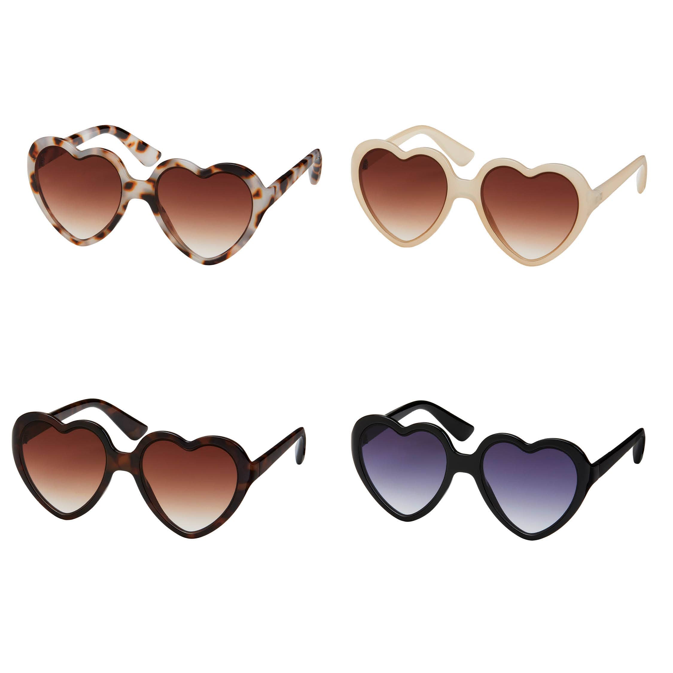 1314 Rose - Heart Women's Sunglasses
