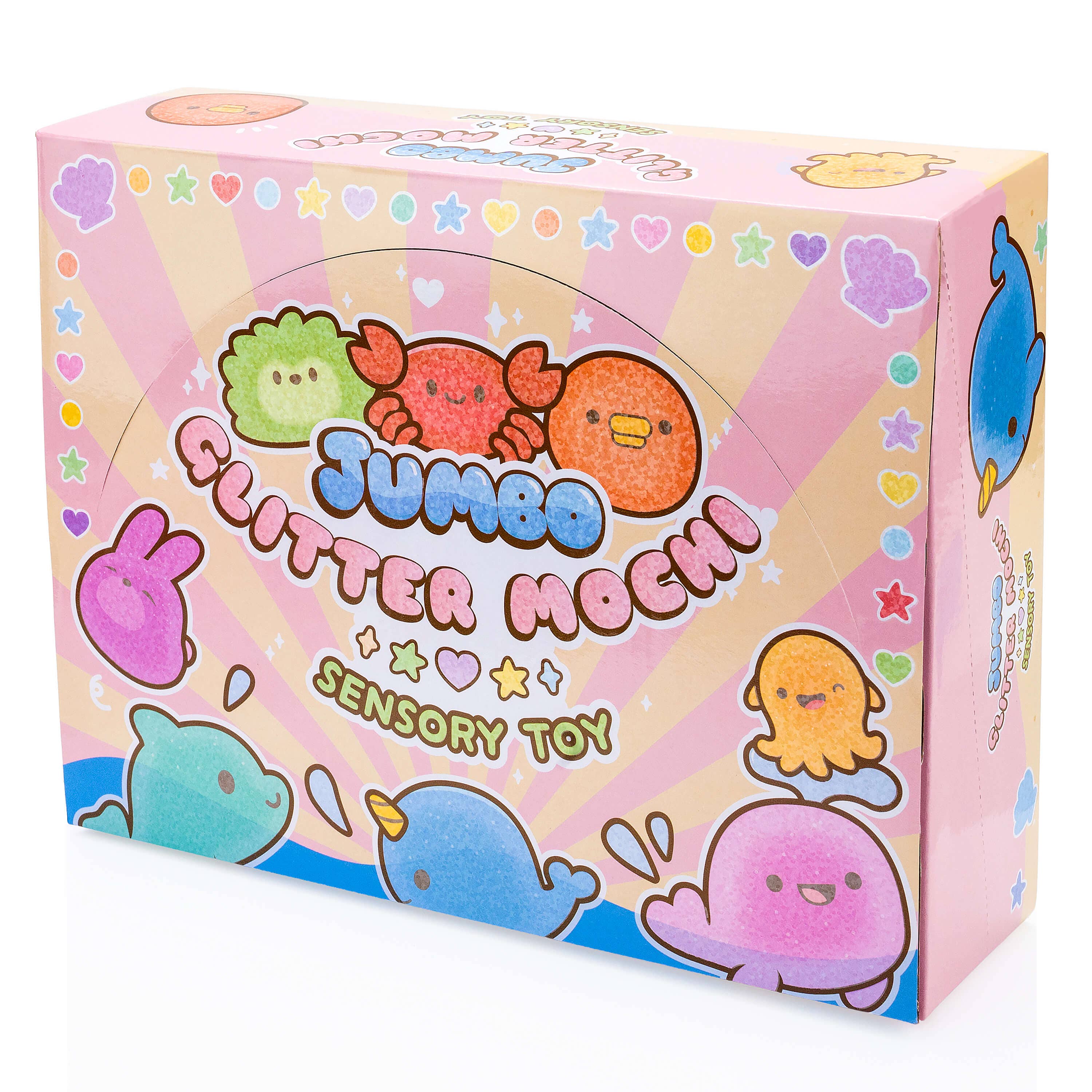 Jumbo Glitter Mochi Squishy Toy (24pcs/case)