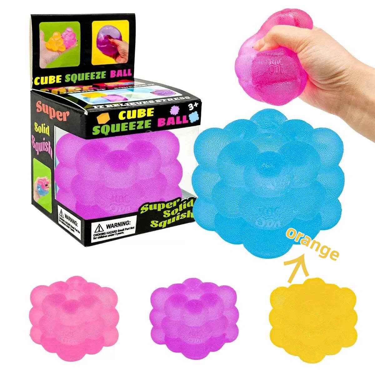 Nice Cube Translucent Slow Rising Stress Relief Squeeze Toy
