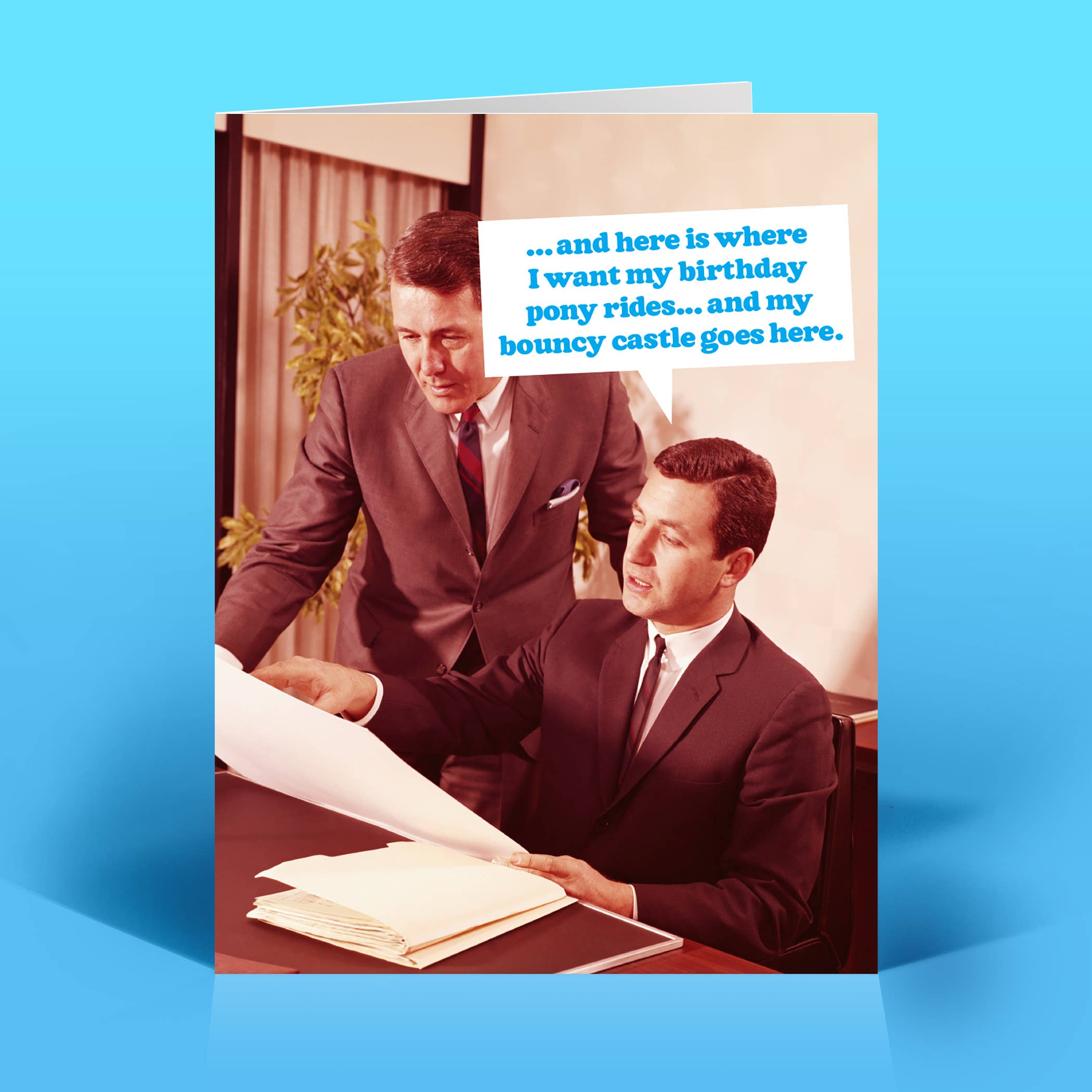 Funny Birthday Card – PARTY PLANNING – Vintage Sassy Humor