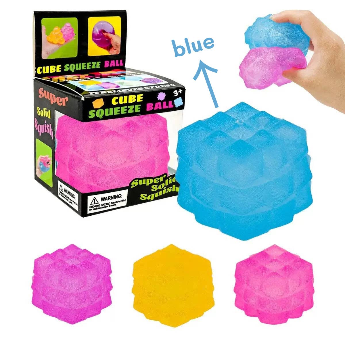 Nice Cube Translucent Slow Rising Stress Relief Squeeze Toy