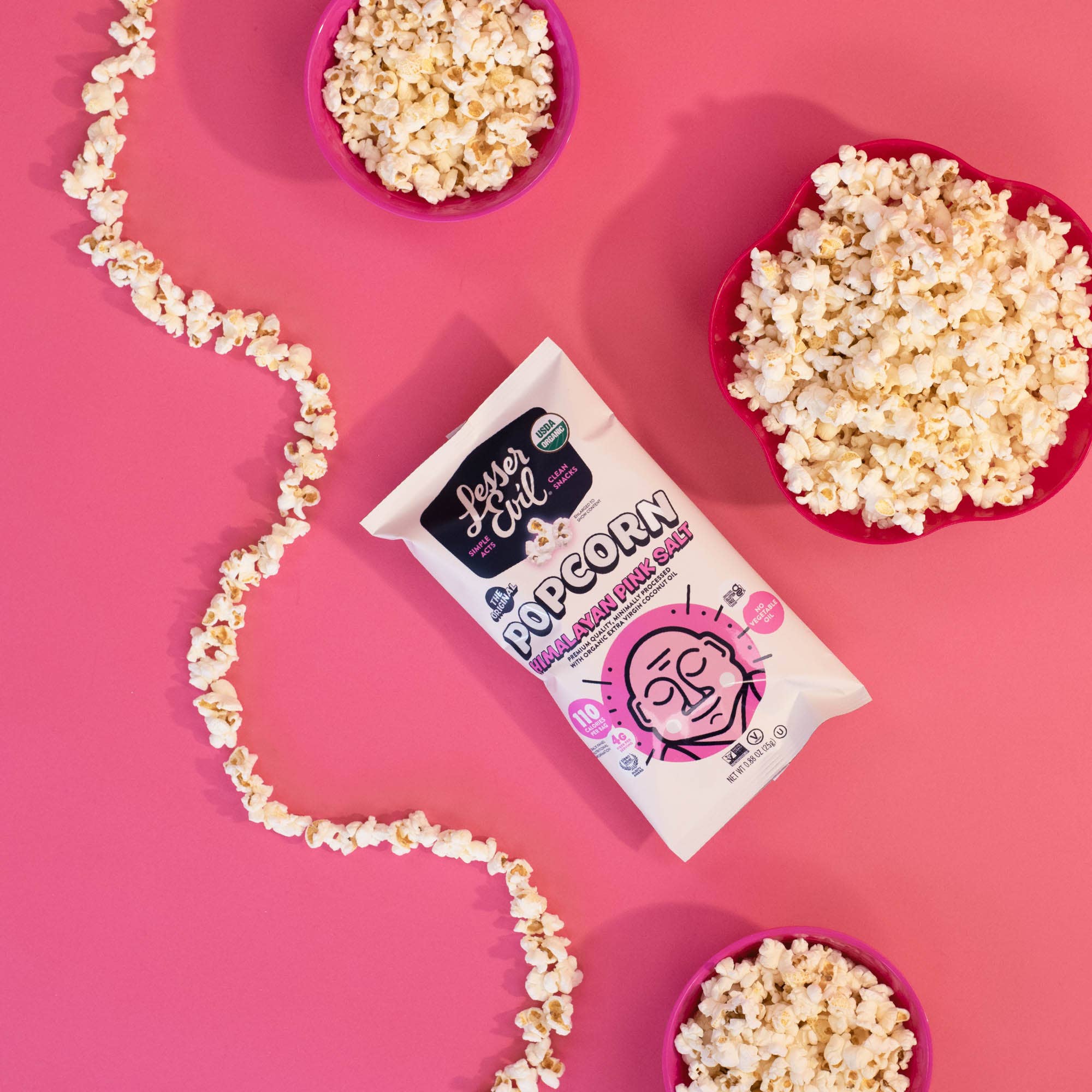 Organic Popcorn, Himalayan Pink .88 oz