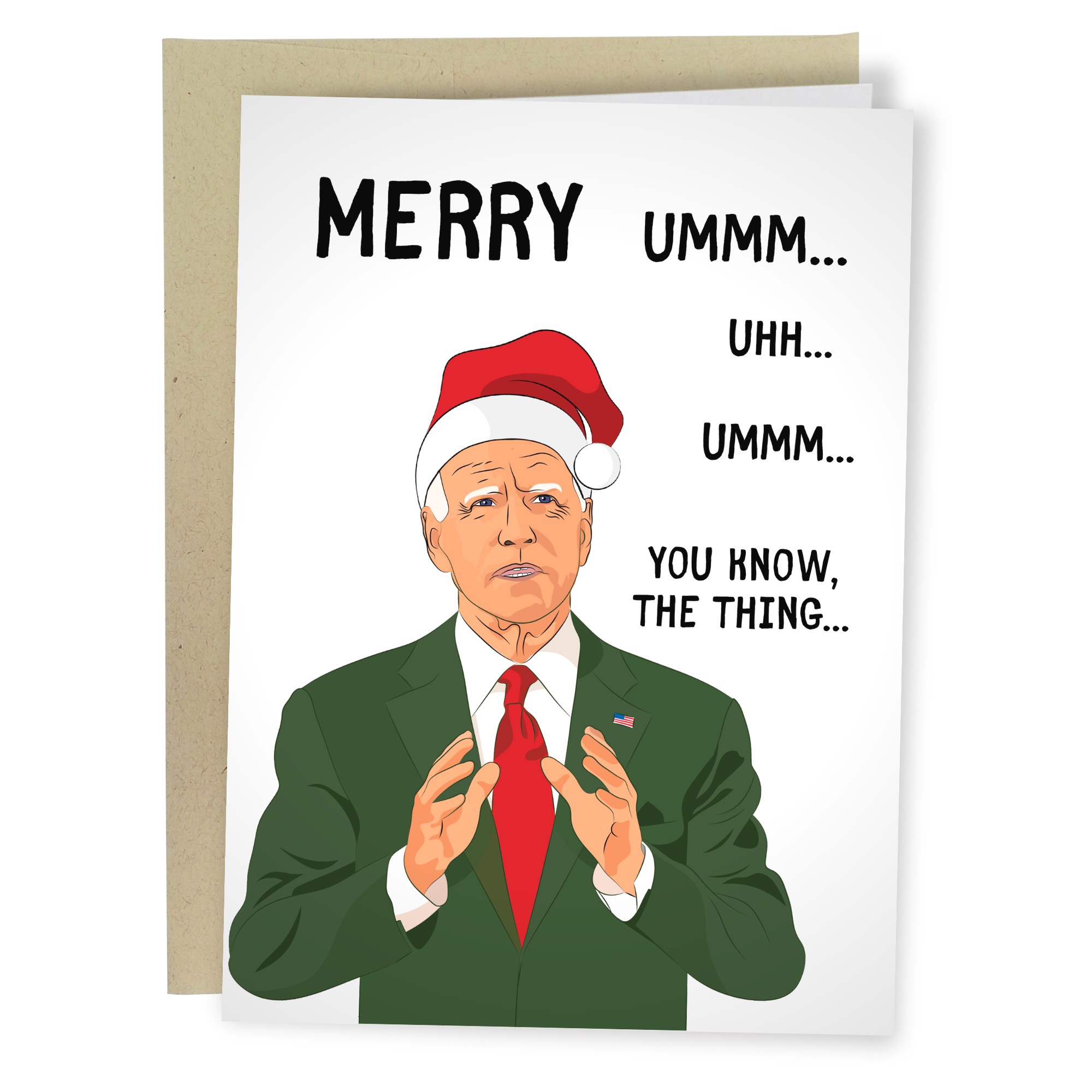 Funny Joe Biden Christmas Card - Funny Christmas Card