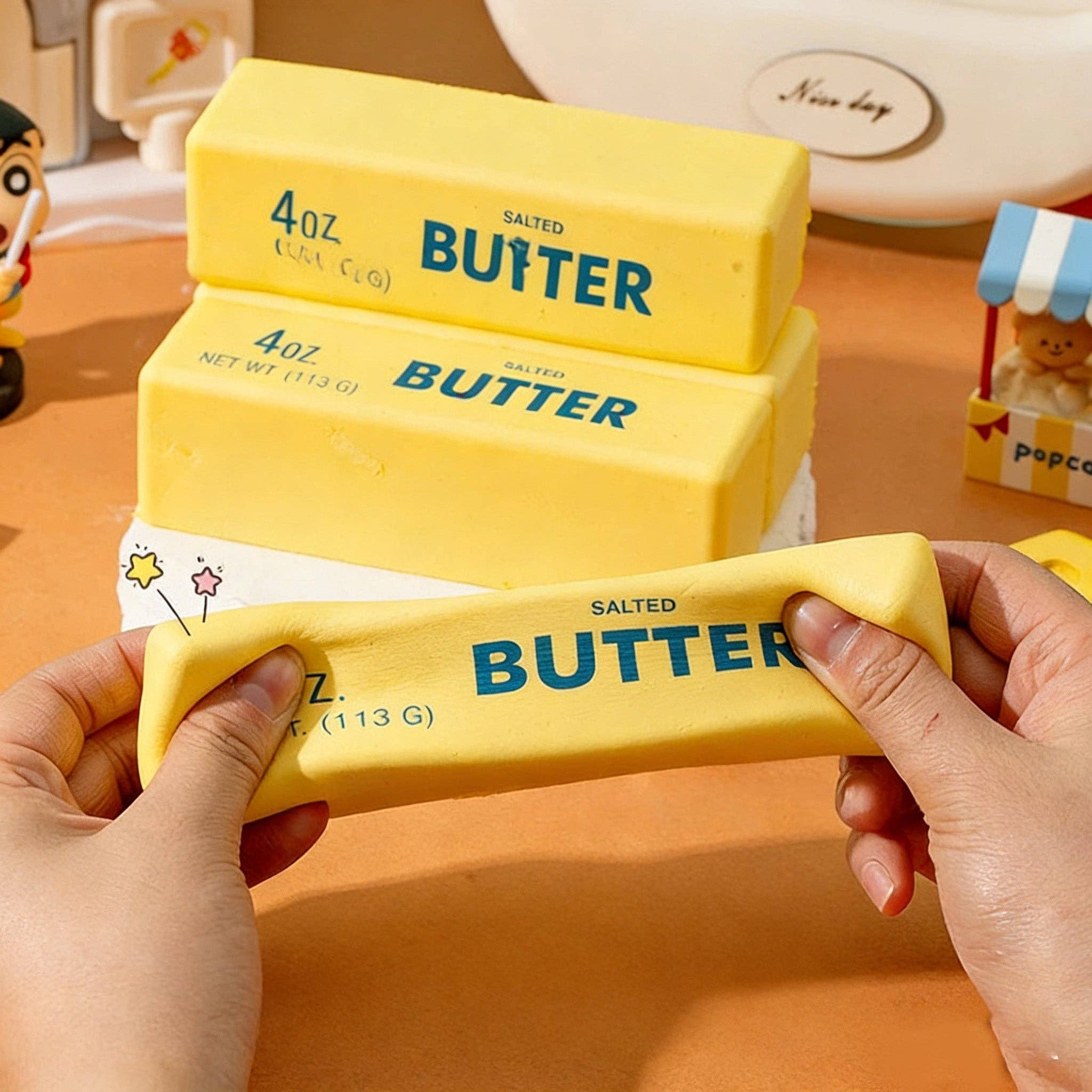 Realistic Butter Stick Squishy Slow Rising Stress Relief Sensory Fidget Toy
