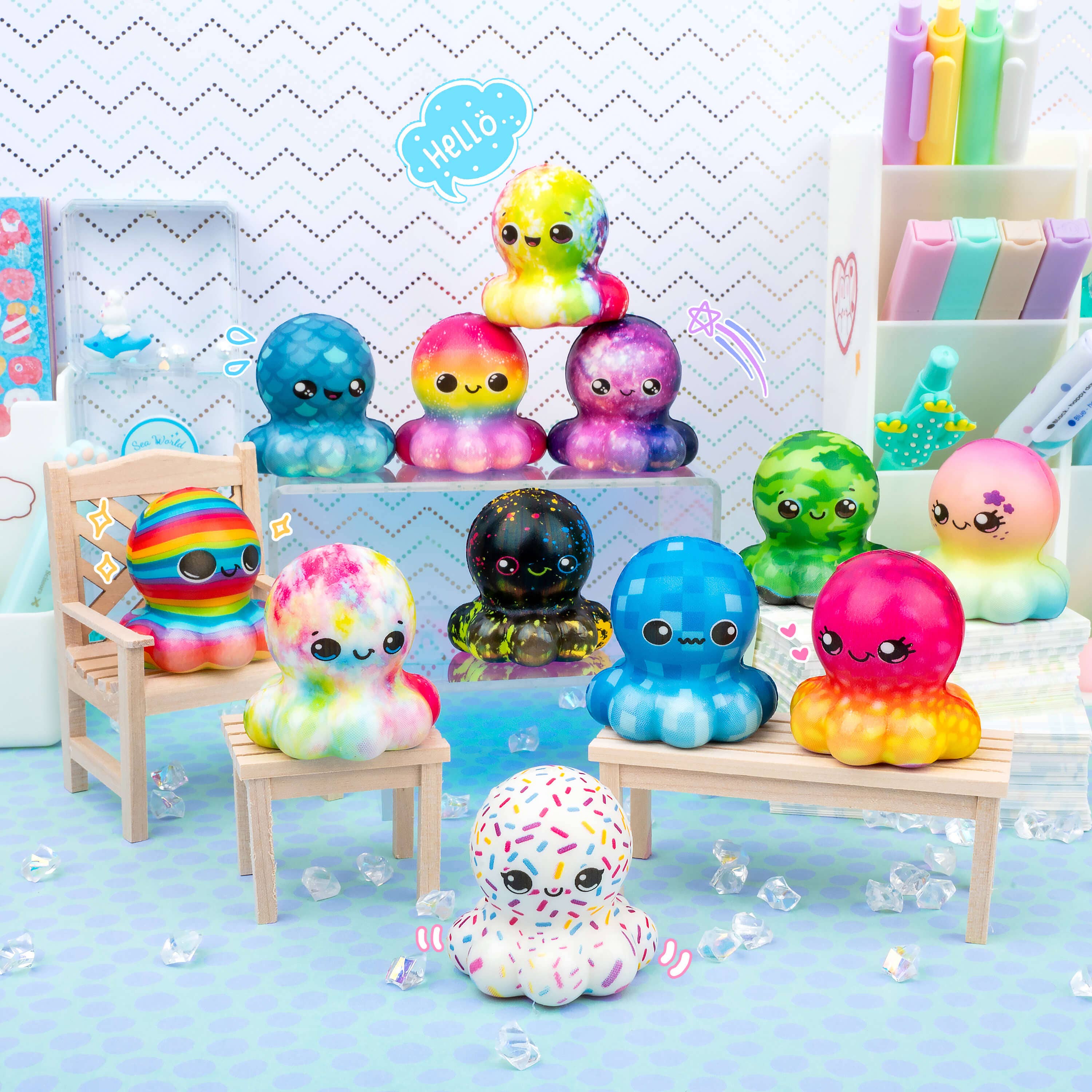 Octo-Squish Mini Squishy Toys PDQ (24pcs/case)