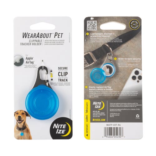WearAbout® Pet Clippable Tracker Holder - Blue