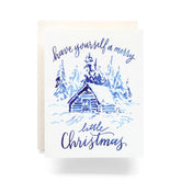 Indigo Little Christmas Greeting Card