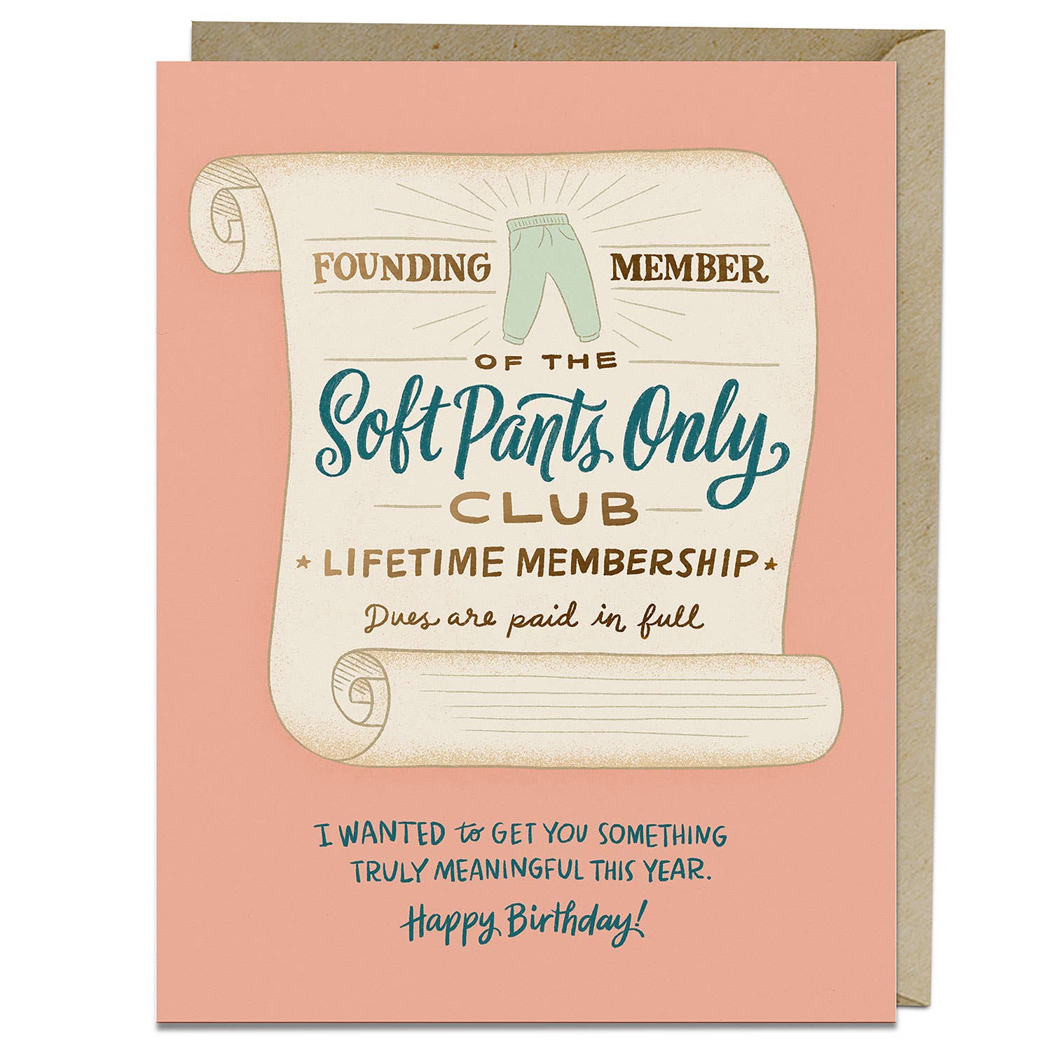 Soft Pants Club Birthday Card