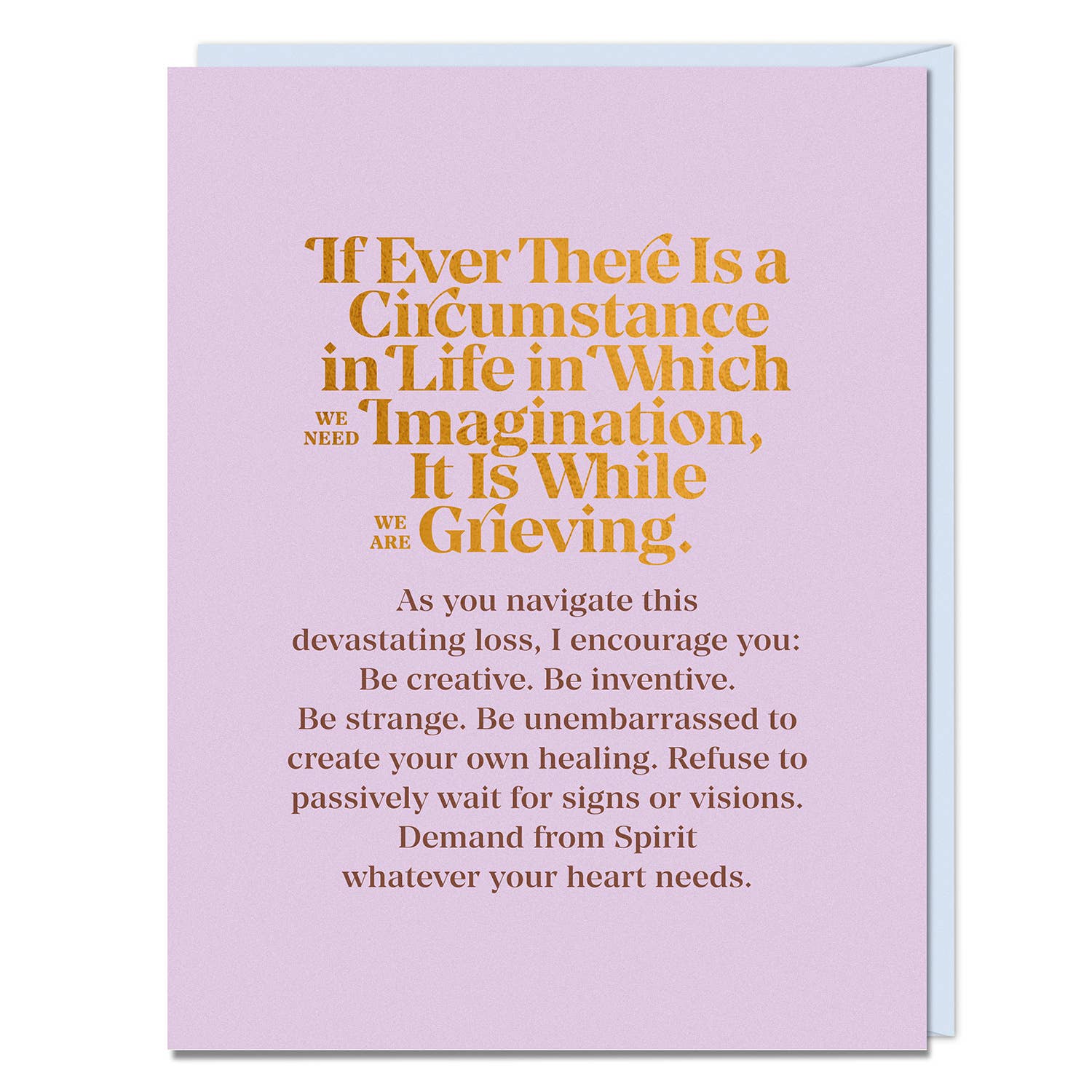 Em & Friends - Elizabeth Gilbert If Ever A Circumstance Card