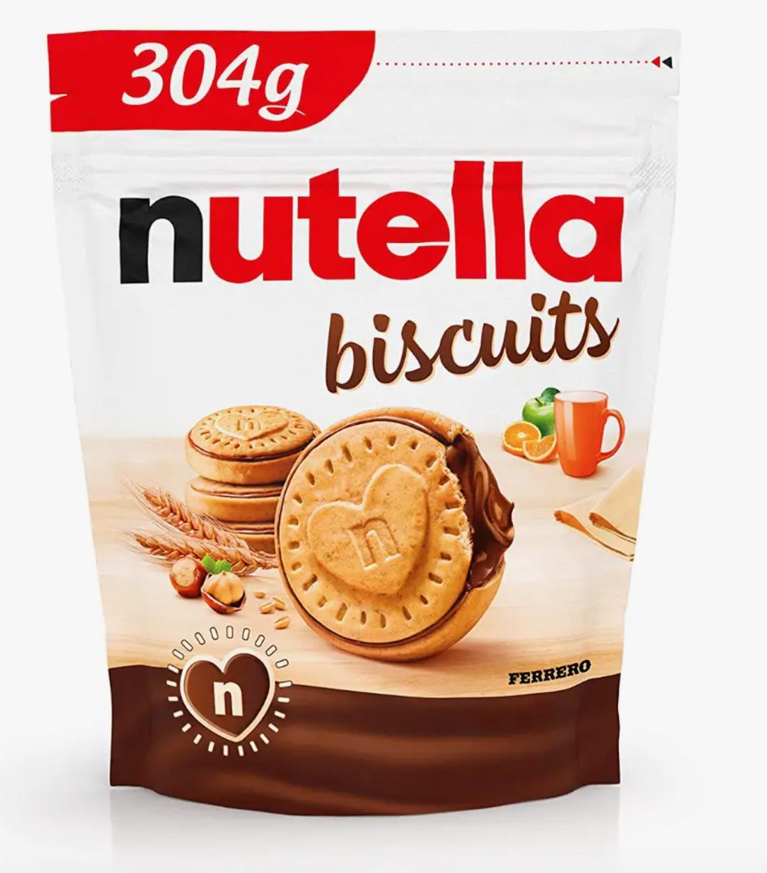 Nutella Chocolate Biscuits Bag 270g European Import