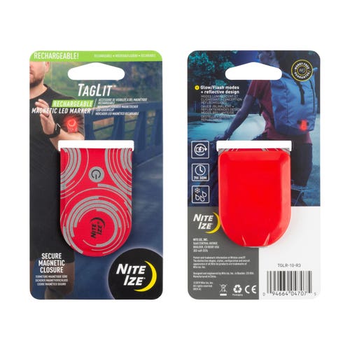 NiteIze TagLitª Rechargeable Magnetic LED Marker - Red/Red LED