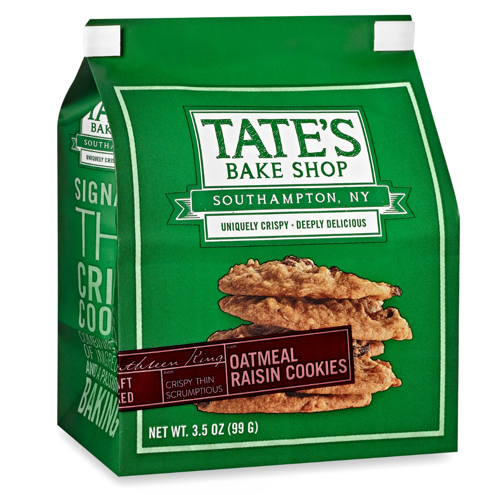 Tate's Bake Shop Oatmeal Raisin Cookies 3.5oz
