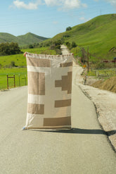 Tan & Cream - Out West Heavyweight Throw Blanket