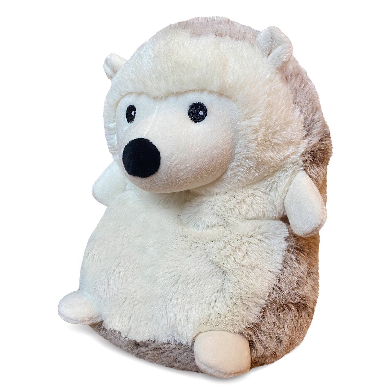 A microwavable 13” plush hedgehog Warmies scented with French lavender for soothing warmth and comfort. Ideal for all ages.