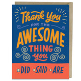 Awesome Thank You Card