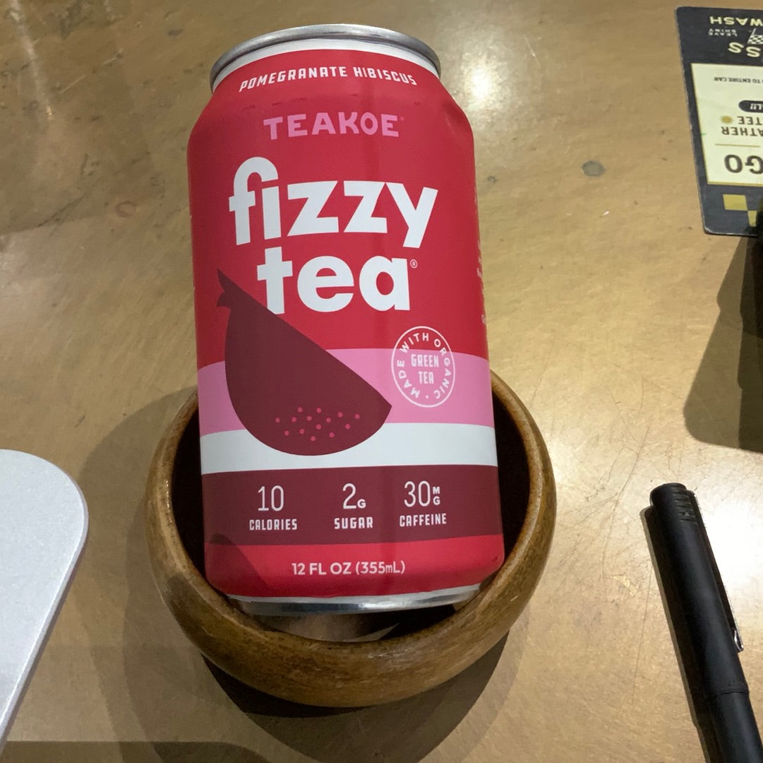 Fizzy tea pomegranate hibiscus
